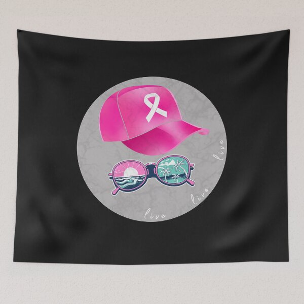Item preview, Live in Pink – Breast Cancer Awareness Summer Design designed and sold by Aquarius-club.