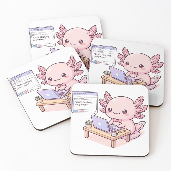 Item preview, Kawaii Axolotl Replying In My Head designed and sold by Visual Dept..