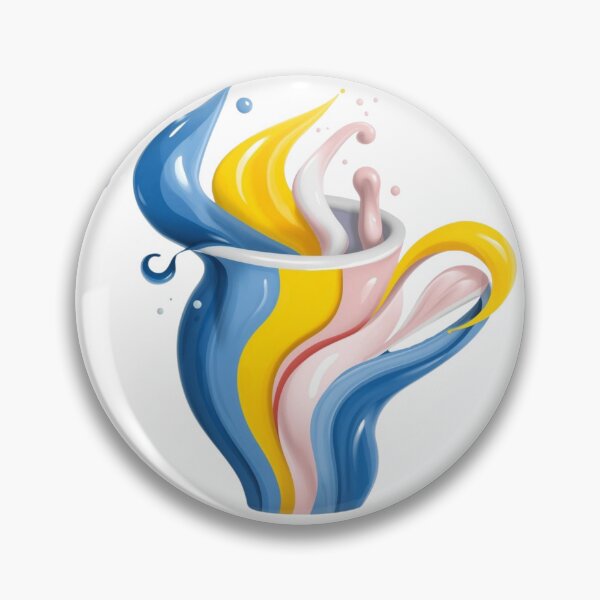 Item preview, Pansexual Pride Liquid Splash Abstract Mug Art designed and sold by rainbowgremlin.