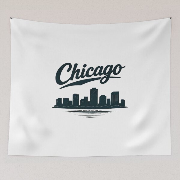 Item preview, Chicago skyline script designed and sold by Bronse Wear.