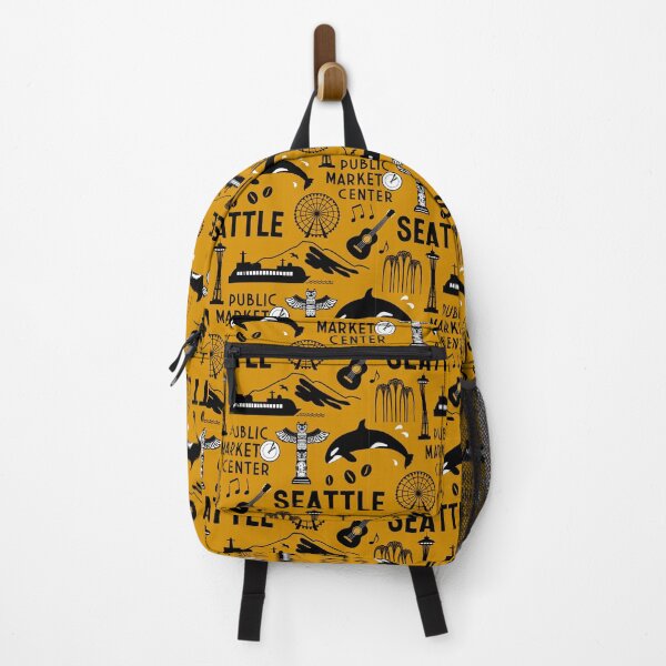 Item preview, Iconic Seattle Landmarks and Culture Pattern designed and sold by Frollein S Berlin.