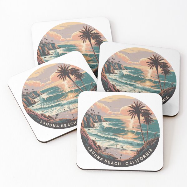 Item preview, Laguna Beach California: Coastal Sunset Illustration designed and sold by CircinusStore.