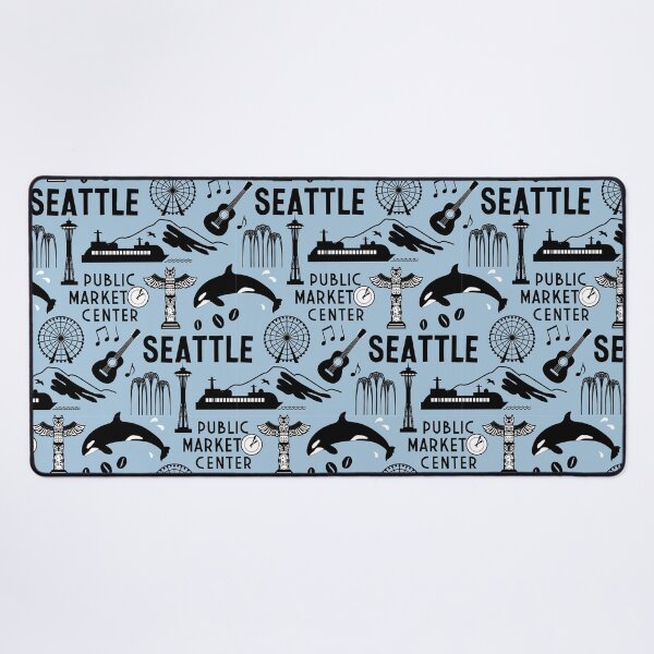 Item preview, Iconic Seattle Landmarks and Culture Pattern designed and sold by Frollein S Berlin.