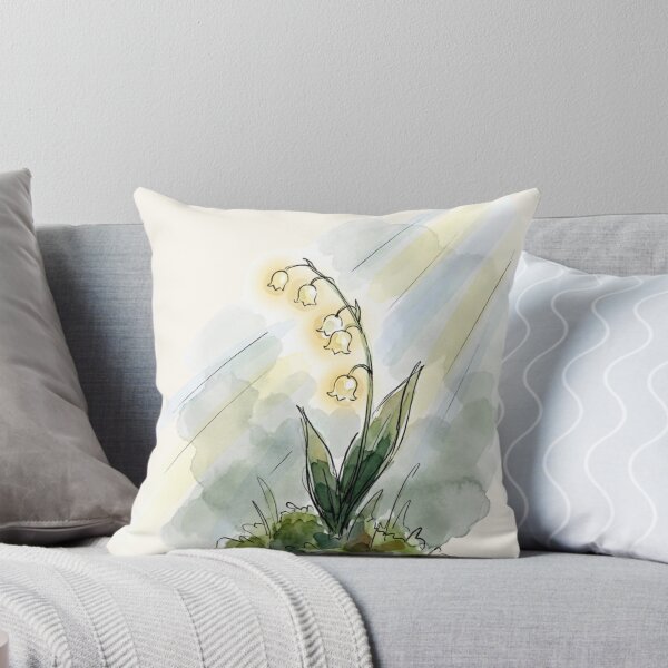 Item preview, Glowing Lily of the Valley - Ethereal Watercolor Floral designed and sold by HappySproutArt.