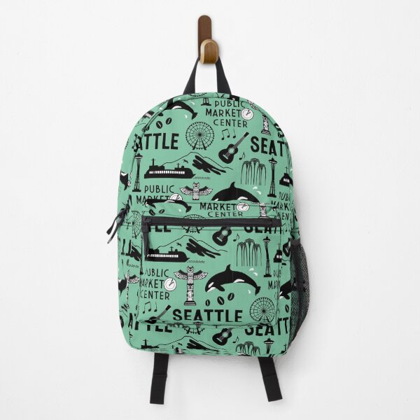 Item preview, Iconic Seattle Landmarks and Culture Pattern designed and sold by Frollein S Berlin.