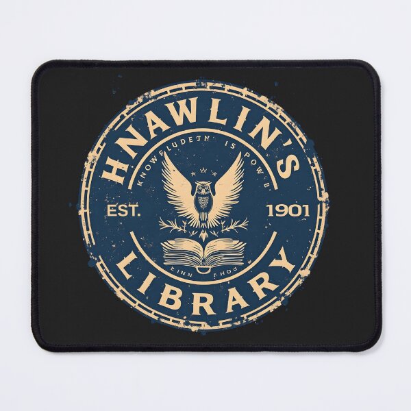Item preview, Hawkins Public Library - Vintage Librarian Design designed and sold by WowDezign.