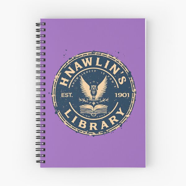 Item preview, Hawkins Public Library - Vintage Librarian Design designed and sold by WowDezign.
