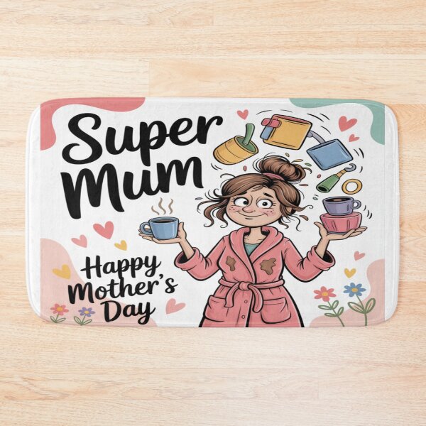 Item preview, Super Mum Happy Mother's Day | Funny Superhero Mum designed and sold by Midnight Veil Designs.