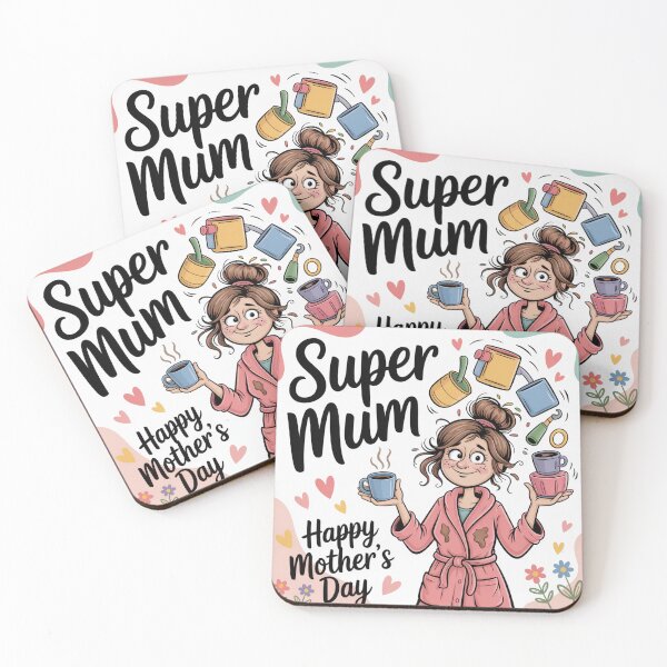 Item preview, Super Mum Happy Mother's Day | Funny Superhero Mum designed and sold by Midnight Veil Designs.