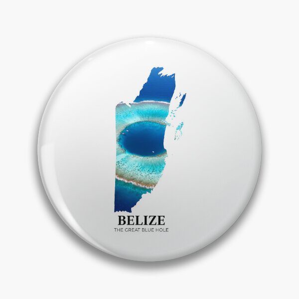Item preview, Belize Map The Great Blue Hole Marine Wonder Art designed and sold by AbulailArt.