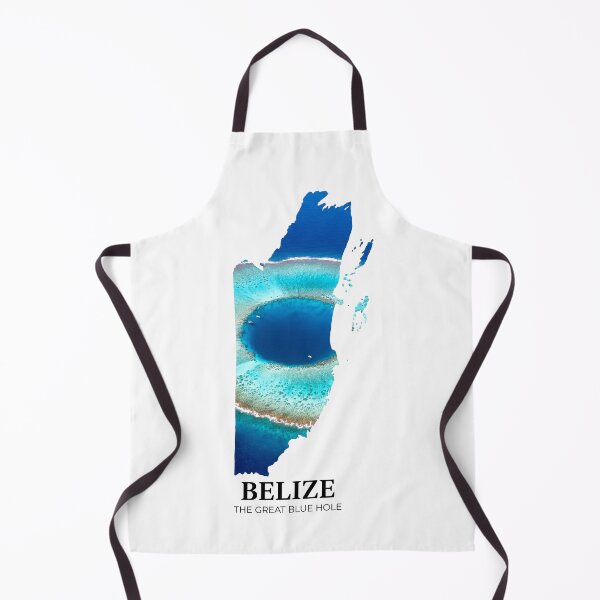 Item preview, Belize Map The Great Blue Hole Marine Wonder Art designed and sold by AbulailArt.