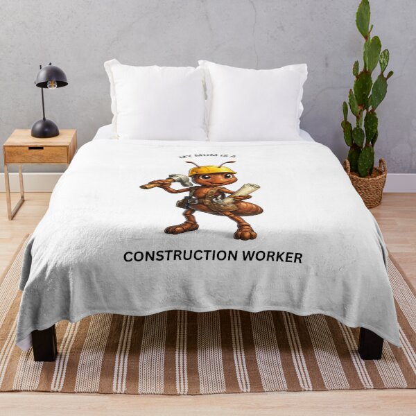 Item preview, My Mum Is a Construction Worker Ant – Cute Builder Animal Design designed and sold by GeoWild Designs.
