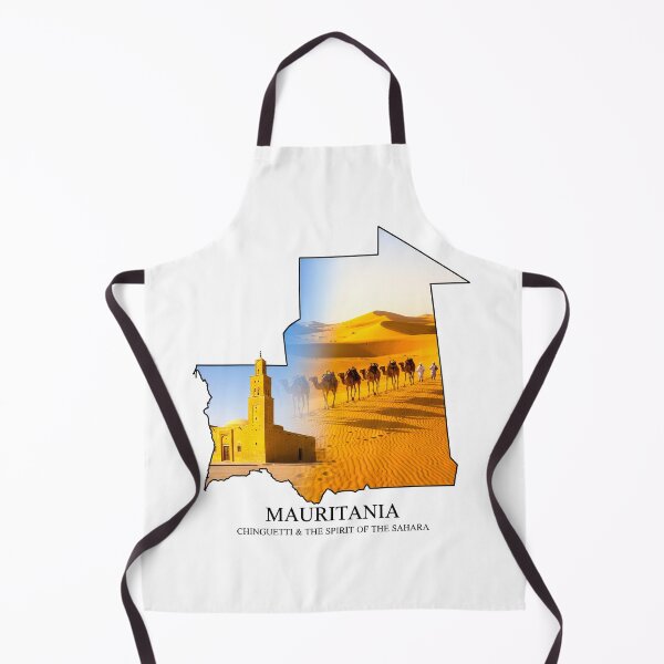 Item preview, Mauritania Map Chinguetti and The Spirit of the Sahara Art designed and sold by AbulailArt.