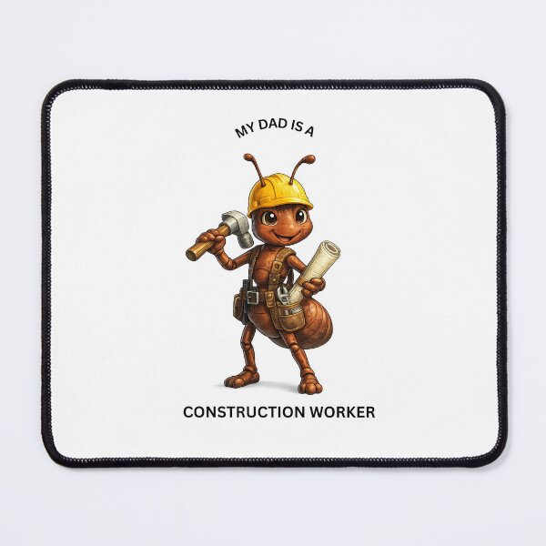 Item preview, My Dad Is a Construction Worker Ant – Cute Builder Animal Design designed and sold by GeoWild Designs.