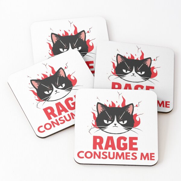 Item preview, Cute cat rage consumes me! designed and sold by zingbing.