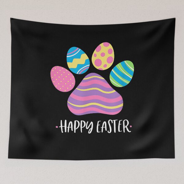 Item preview, Cute Dog Paw Easter Design with Colorful Eggs for Dog Lover designed and sold by Goleon12.