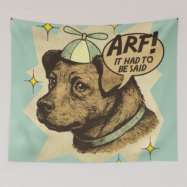 Item preview, Funny vintage comic book dog propeller hat random humor arf designed and sold by BigMRanch.
