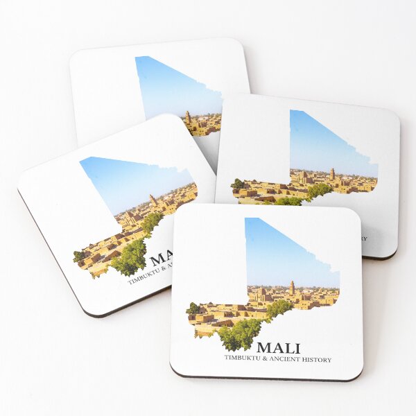 Item preview, Mali Map Timbuktu and Ancient History Art designed and sold by AbulailArt.
