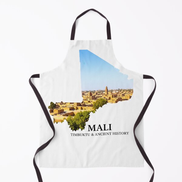 Item preview, Mali Map Timbuktu and Ancient History Art designed and sold by AbulailArt.