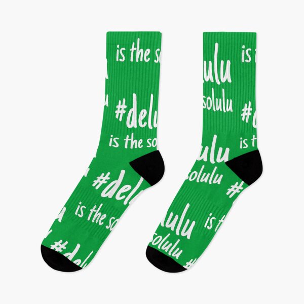 Item preview, Delulu is the Solulu | Funny Aesthetic White Lettering Design designed and sold by MFGB-Creations.