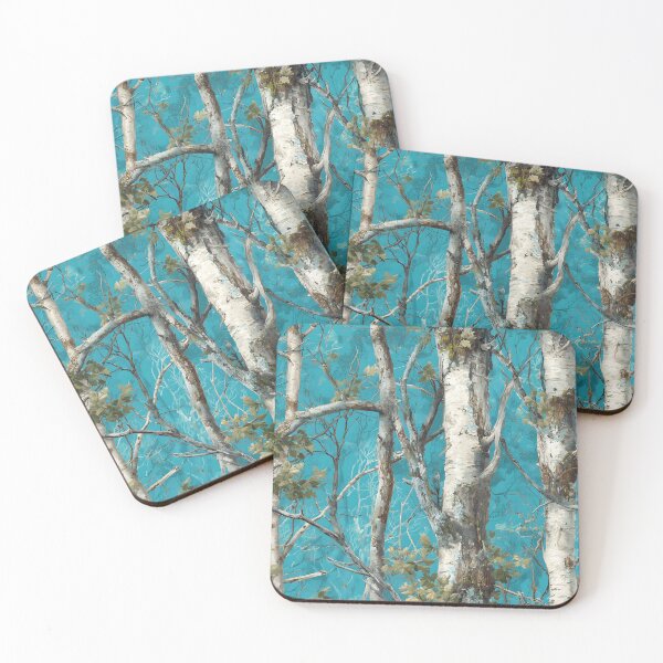 Item preview, Turquoise Camouflage Forest Print with White Birch Trees and Natural Woodland Outdoor Realtree designed and sold by meganohm.