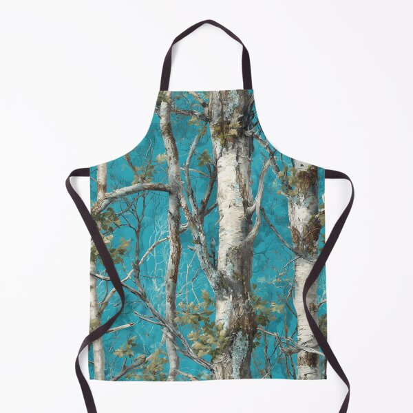 Item preview, Turquoise Camouflage Forest Print with White Birch Trees and Natural Woodland Outdoor Realtree designed and sold by meganohm.