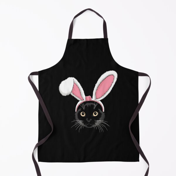 Item preview, Black Cat with Bunny Ears Cute Easter Girls Kids Cat Lovers designed and sold by Goleon12.