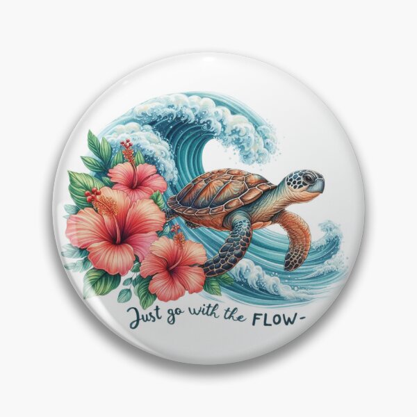 Artikelvorschau, Süße Meeresschildkröte Illustration – Ozean Tiermotiv, Marine Life Design, Geschenk für Strandliebhaber entworfen und verkauft von Frollein S Berlin.