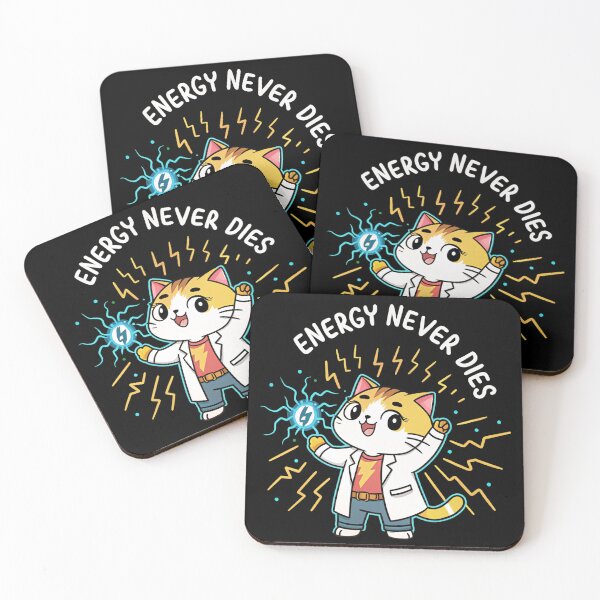 Item preview, Energy Never Dies Cat – Cute Physics Science Design designed and sold by the science zoo.