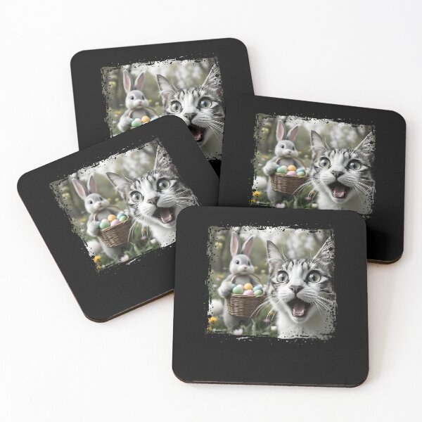 Item preview, Funny Easter Cat Selfie with Easter Bunny Adults Kids Easter designed and sold by Goleon12.