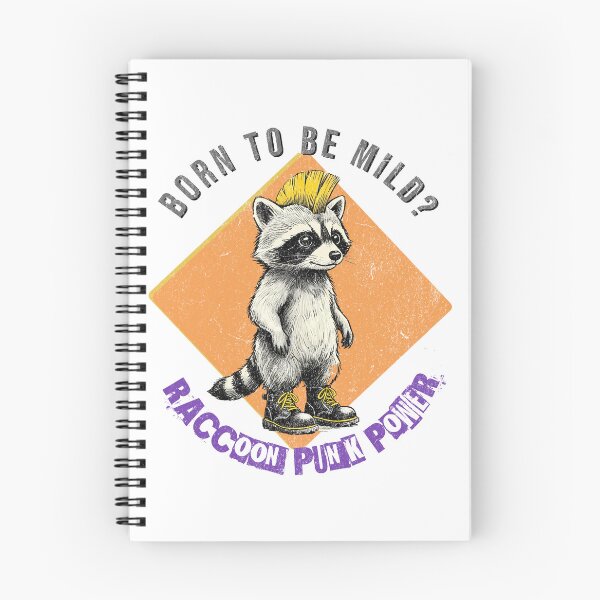 Item preview, Punk Raccoon - Born to be Mild - Raccoon Rebellion designed and sold by DigitalPartisan.