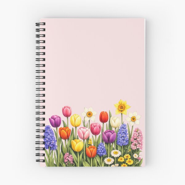 Item preview, Vibrant Spring Tulip and Daffodil Garden Illustration designed and sold by t-patterns.