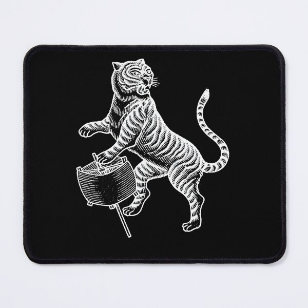 Item preview, Asian Tiger Playing Drum designed and sold by Analog Aura .