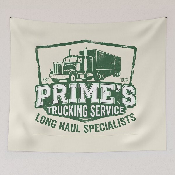 Item preview, Prime's Trucking Service - Vintage Trucking Design designed and sold by WowDezign.