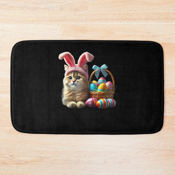 Item preview, Easter Cat with Bunny Ears and Eggs Kids designed and sold by Goleon12.