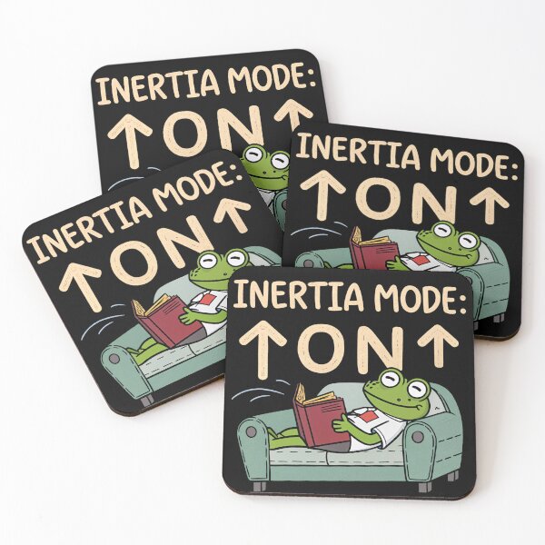 Item preview, Inertia Mode On – Funny Physics Frog Design designed and sold by the science zoo.