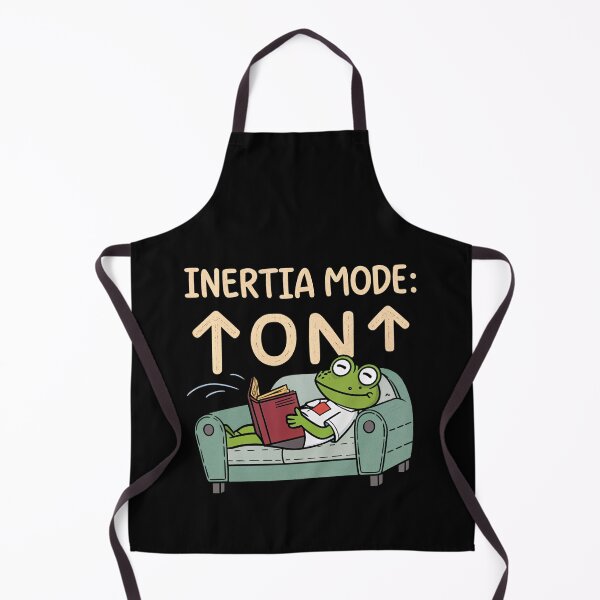 Item preview, Inertia Mode On – Funny Physics Frog Design designed and sold by the science zoo.