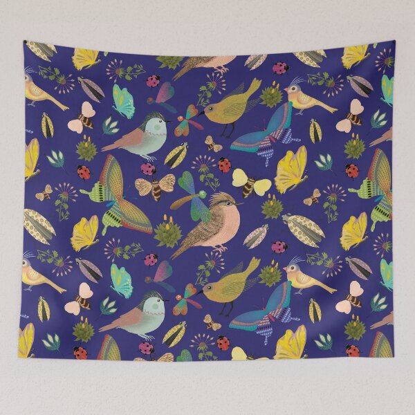 Item preview, Whimsical Aviary & Enchanted Insects Puzzle designed and sold by phatlizzardart.