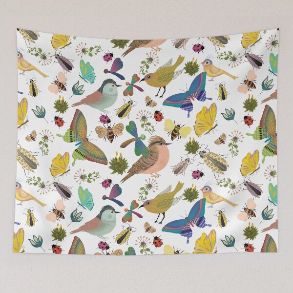 Item preview, Whimsical Aviary & Enchanted Insects Puzzle designed and sold by phatlizzardart.