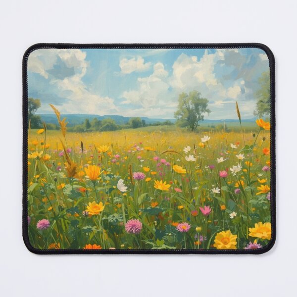 Item preview, Vibrant Wildflower Meadow - Sunlit Impressionist Landscape designed and sold by Specialdesign10.