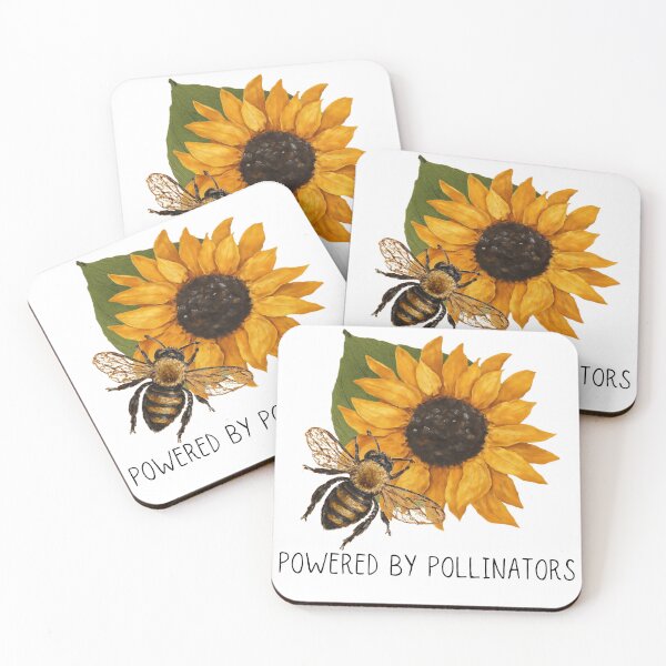 Item preview, Powered by Pollinators  designed and sold by Emerald Creek Images.