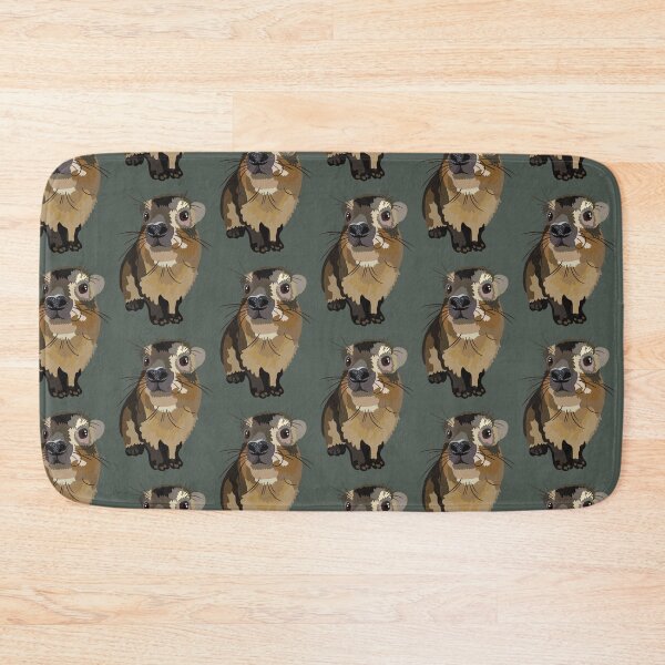 Item preview, R is for Rock Hyrax,Rock Hyrax – Unique African Mammal Wildlife Illustration designed and sold by PrettylittlepastelUk.