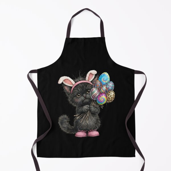 Item preview, Cute Black Cat Easter Bunny Ears Eggs Easter Day Women Kids designed and sold by Goleon12.