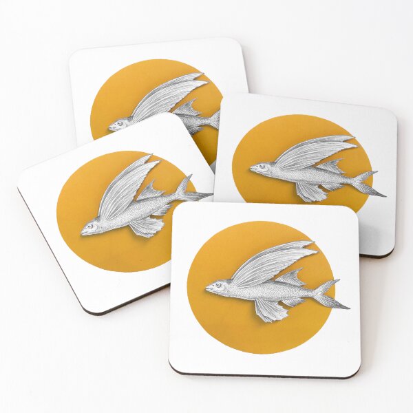 Item preview, Flying fish against the moon designed and sold by margo-k.