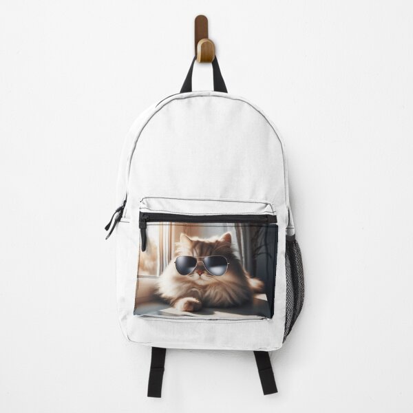 Item preview, Cool Cat With Sunglasses in Sunlight – Aesthetic Window Light Pet Art designed and sold by ZolaDesings.