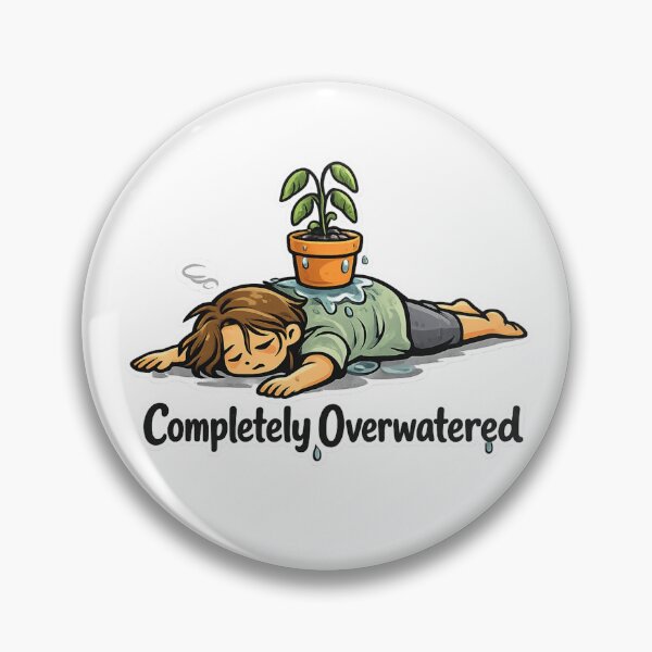 Item preview, Feeling Overwhelmed? Signs You’re Completely Overwatered designed and sold by Combat Skies.