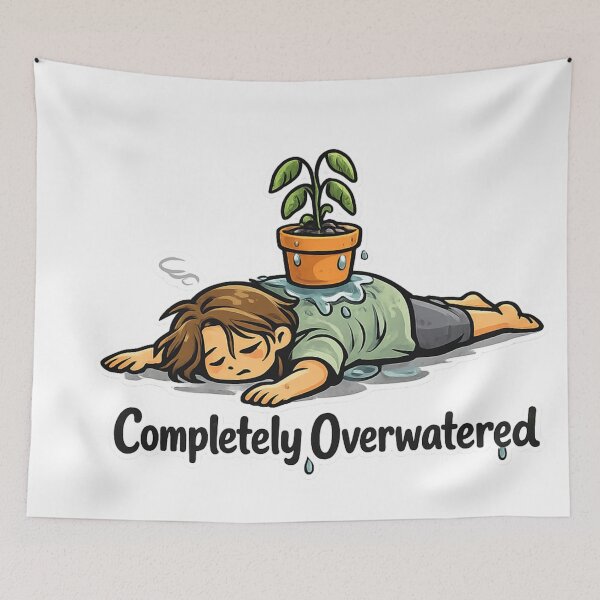 Item preview, Feeling Overwhelmed? Signs You’re Completely Overwatered designed and sold by Combat Skies.
