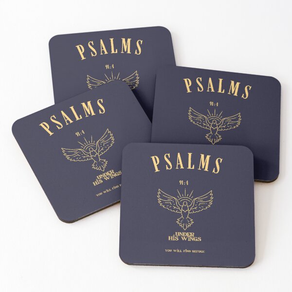 Item preview, Psalm 91:4 Under His Wings - Christian Bible Verse Faith Art designed and sold by UNITEDTASTES.