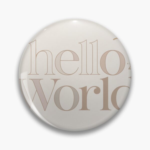 Item preview, “Hello World – Minimal Luxury Newborn Baby Onesie / T-Shirt Design” designed and sold by evissean.