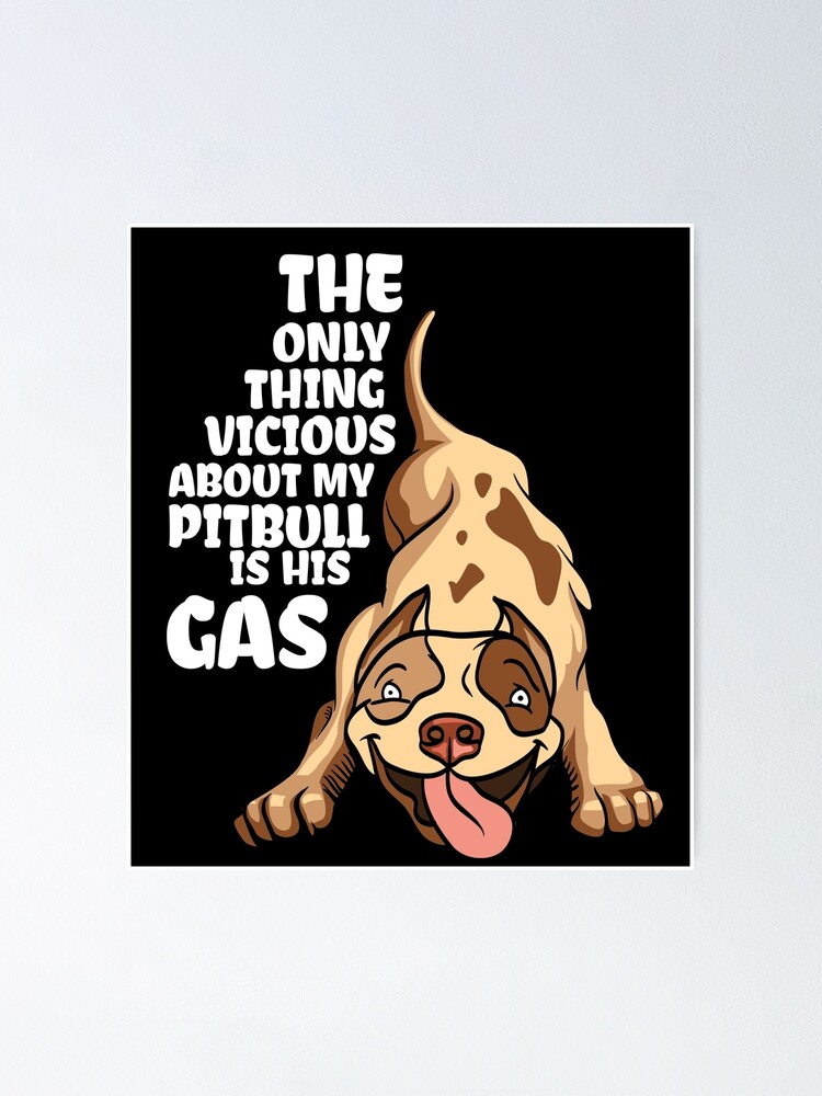 Funny Pitbull Lover Gift Meme My Pitbull is a farter